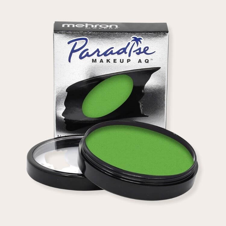 Jar of green face and body paint