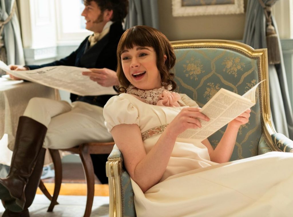 A serious and focused portrait of Anthony Bridgerton