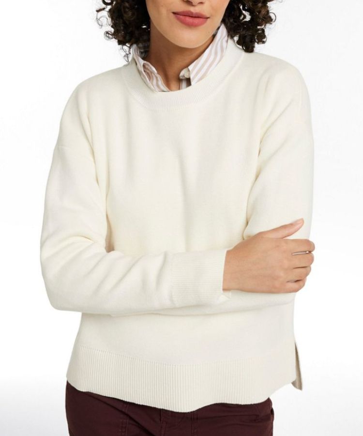 Product image of the Wicked Soft Cotton/Cashmere Crewneck Sweater by L.L. Bean.