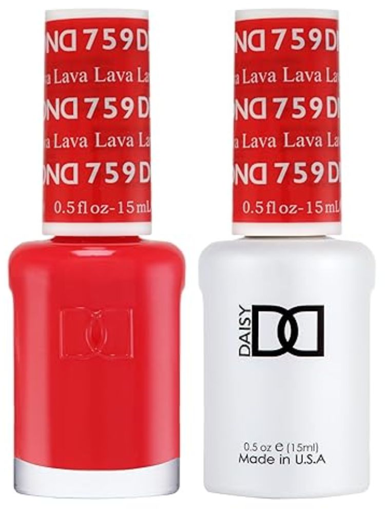 Nail polish product shot of DND Lava