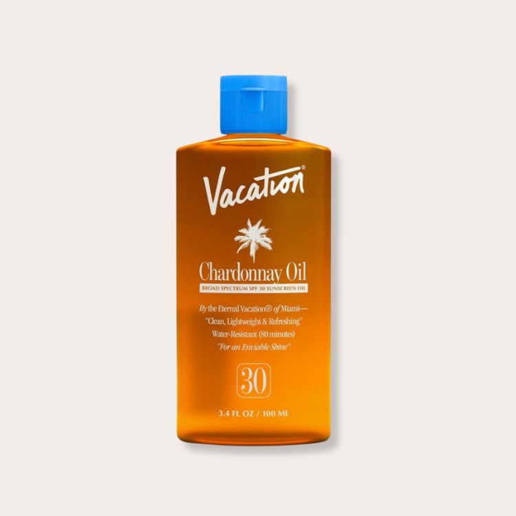 Vacation Chardonnay Oil SPF 30 spray bottle.