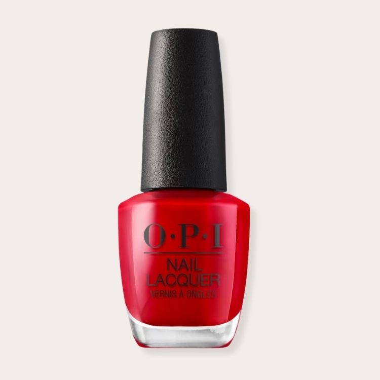 OPI nail polish bottle in the shade Big Apple Red