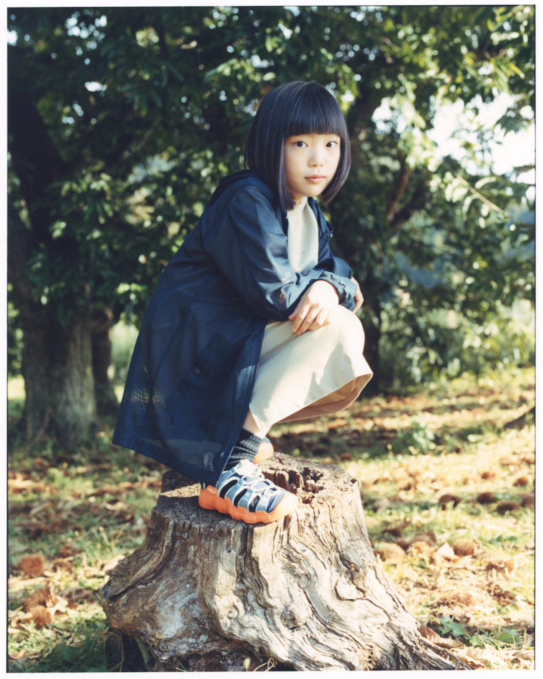 Close-up detail of the cord-based upper and the bungee cinch closure on the Hyperport sandal.