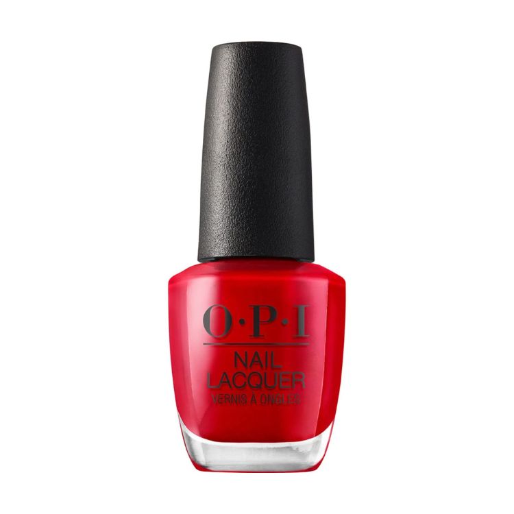 OPI Big Apple Red nail polish bottle.