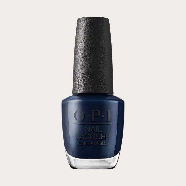 OPI Midnight Mantra nail polish bottle.