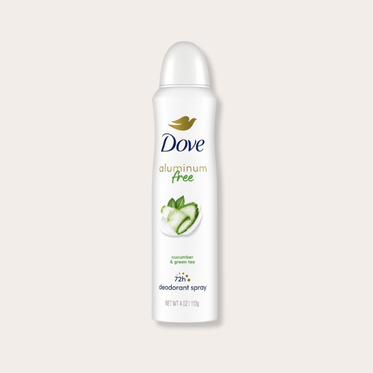 Dove 48-Hour Deodorant Spray can.