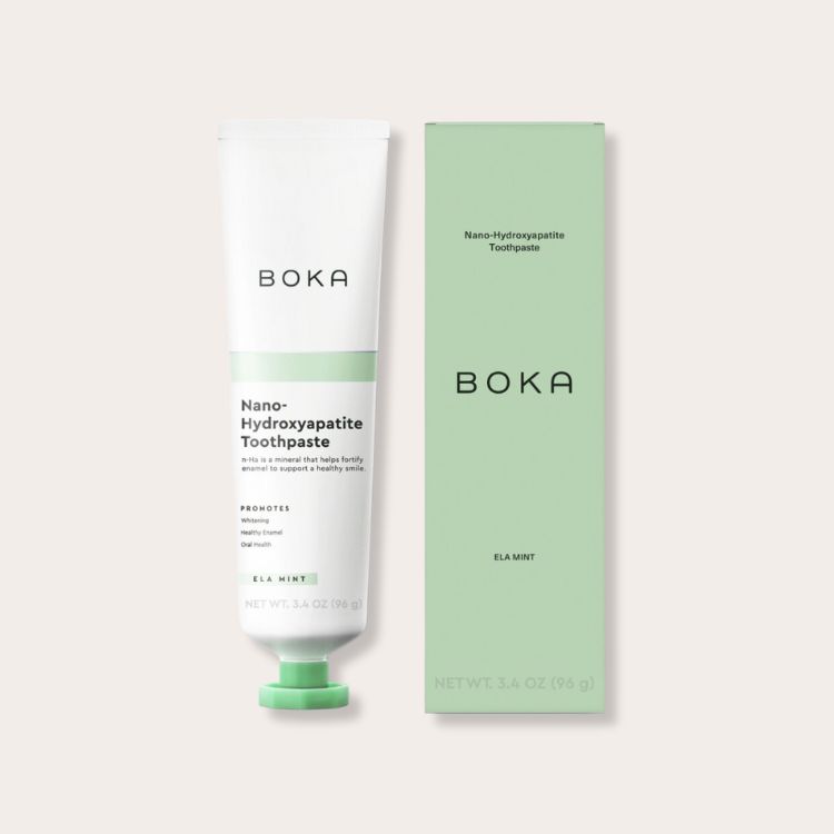 Boka Nano-Hydroxyapatite Toothpaste tube.