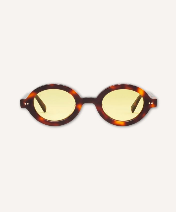 Modern statement sunglasses with bold frames.