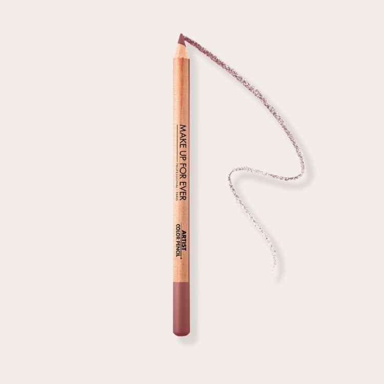 A Makeup For Ever Artist Color Pencil in a neutral wood-toned shade.