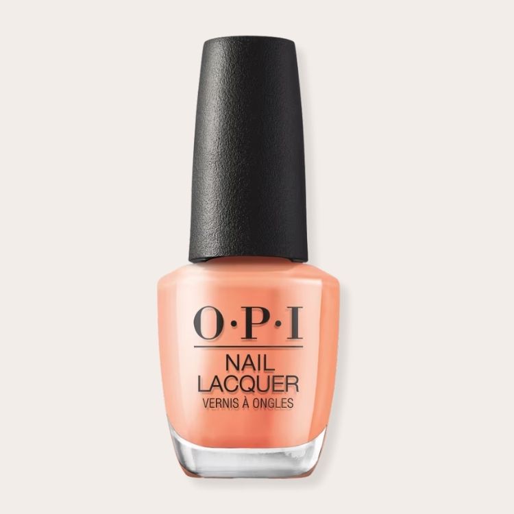 OPI nail polish bottle in the shade Apricot AF