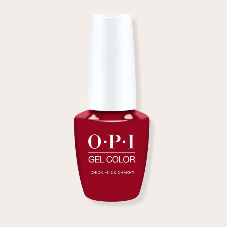 OPI Cherry Red nail polish bottle.