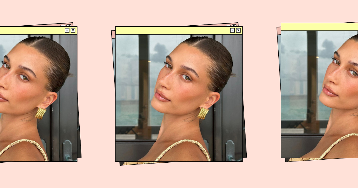 Graphic overlay text 'How To Create TikTok’s Viral Latte Makeup' on a beauty background.