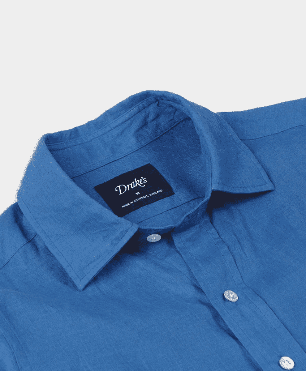 Folded Drake's Linen Shirt