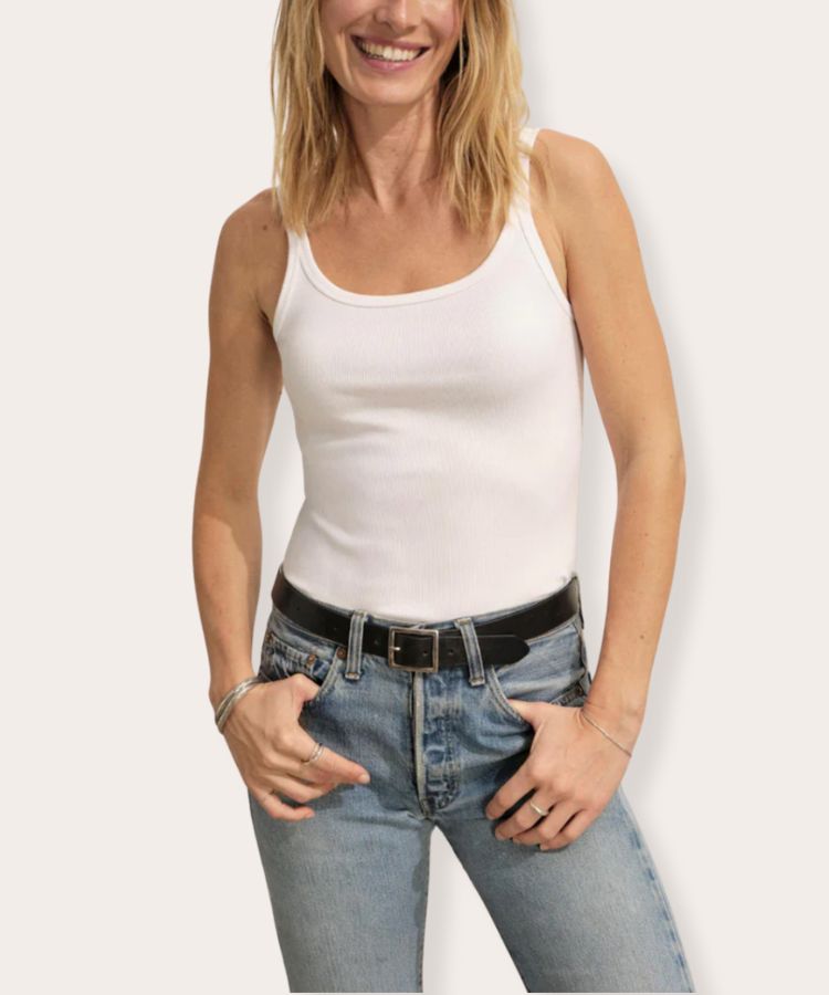 Buck Mason Surplus Rib Scoop-Neck Tank.