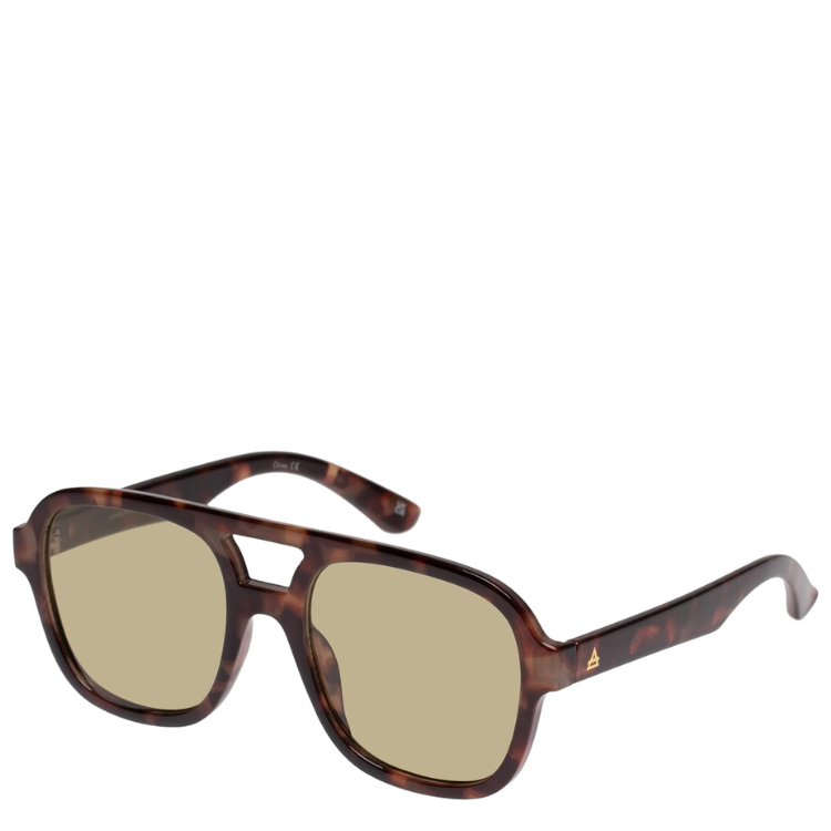 AIRE Aviator Sunglasses with dark lenses and gold-toned frames