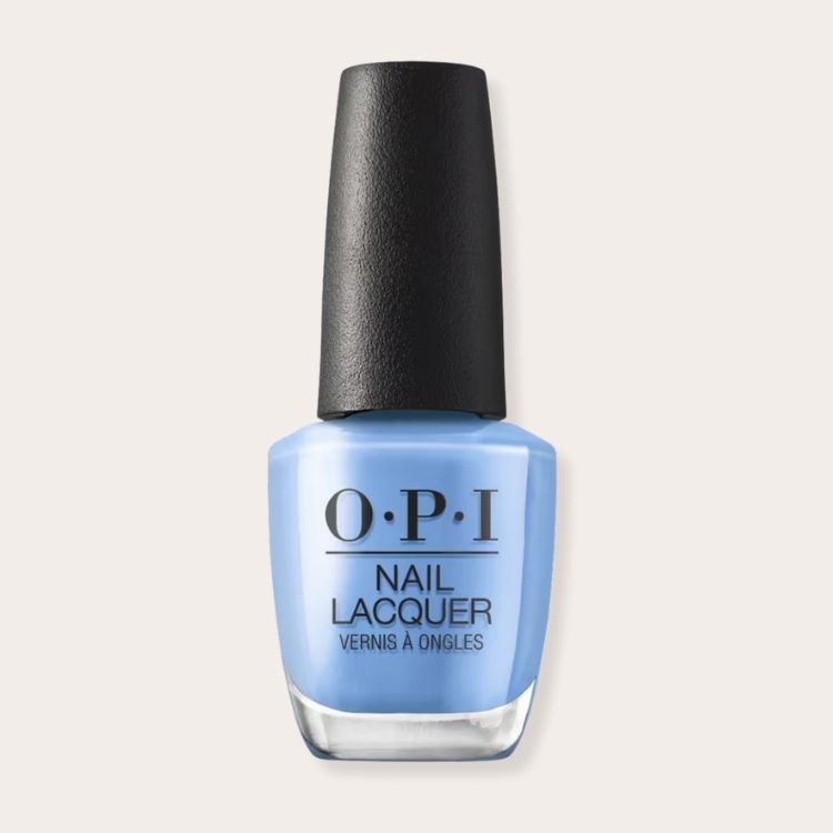 OPI nail polish bottle in the shade Blue Them All Away