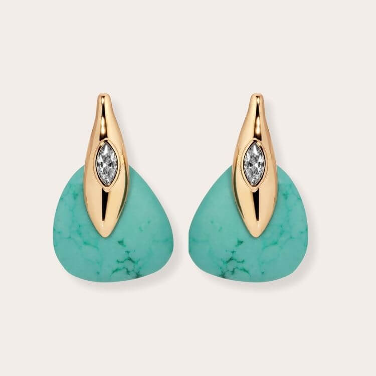 Ettika Turquoise Solstice Earrings.