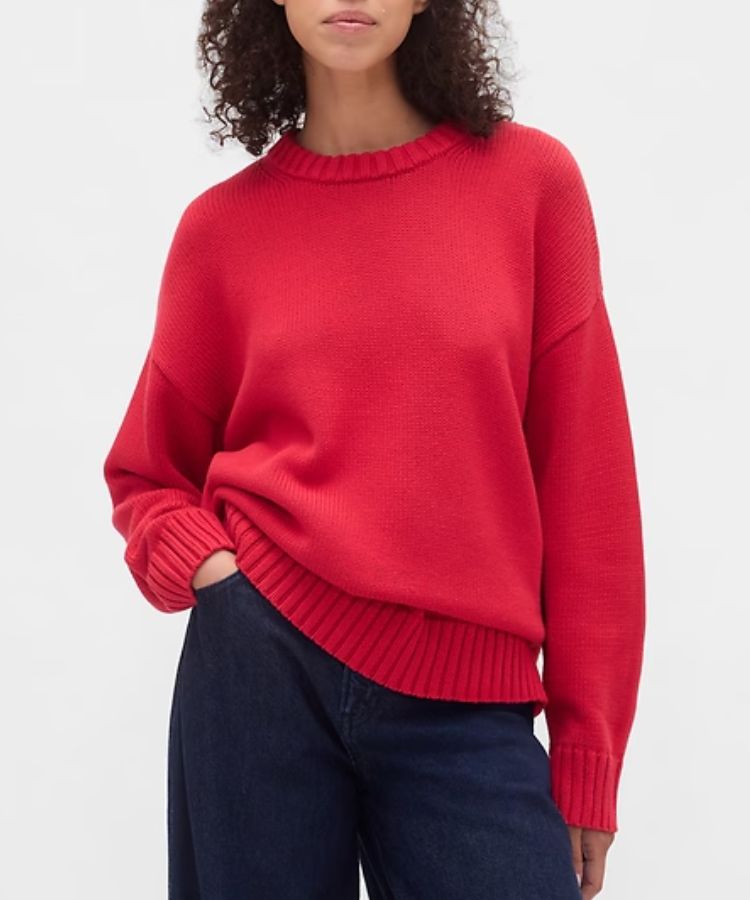 Product image of the Gap 100% Cotton Oversized Sweater.