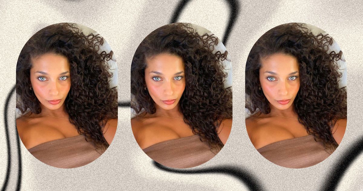 Graphic text stating 'Put the Bleach Down: Brunette Hair Is In for Spring'.