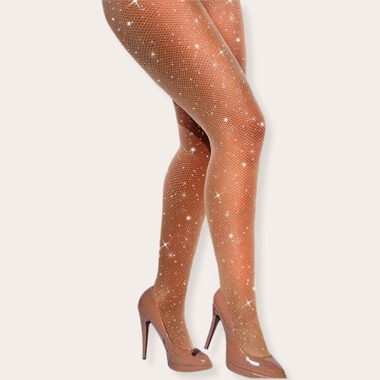 Sparkly fishnet stockings