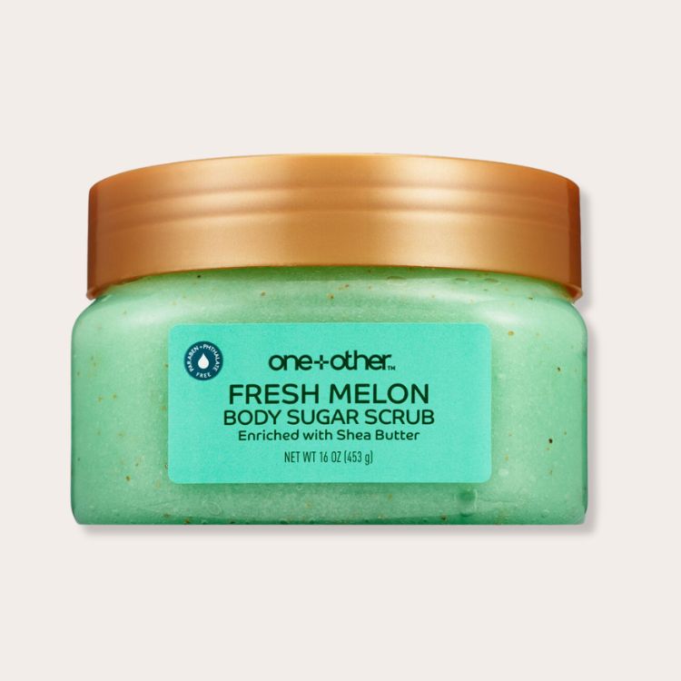 one+other Fresh Melon Sugar Scrub jar.