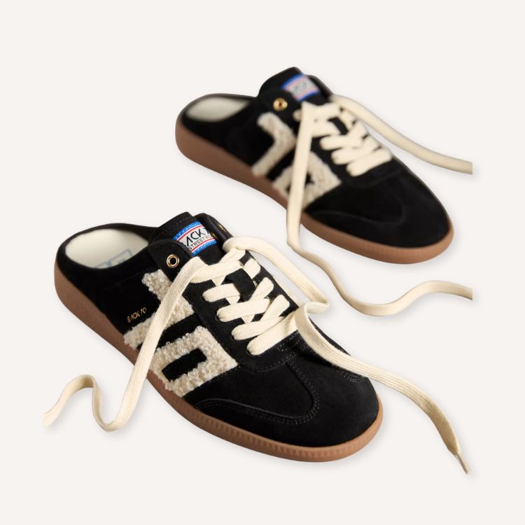 Back 70 Easter Mule Sneakers featuring a bold leopard print.