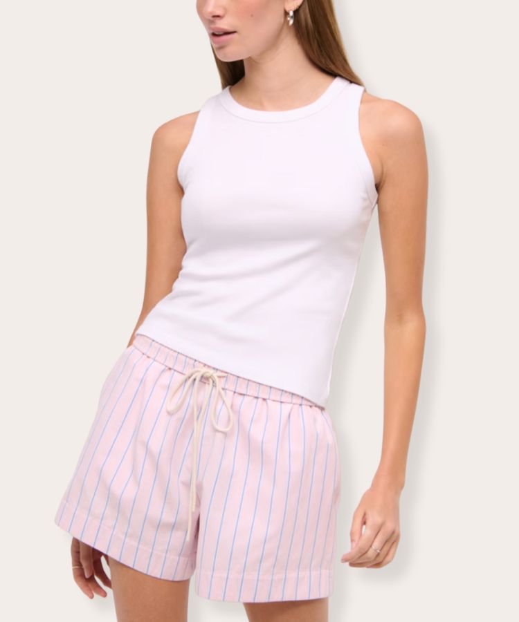 Abercrombie Vintage-Style Rib Crew Tank.