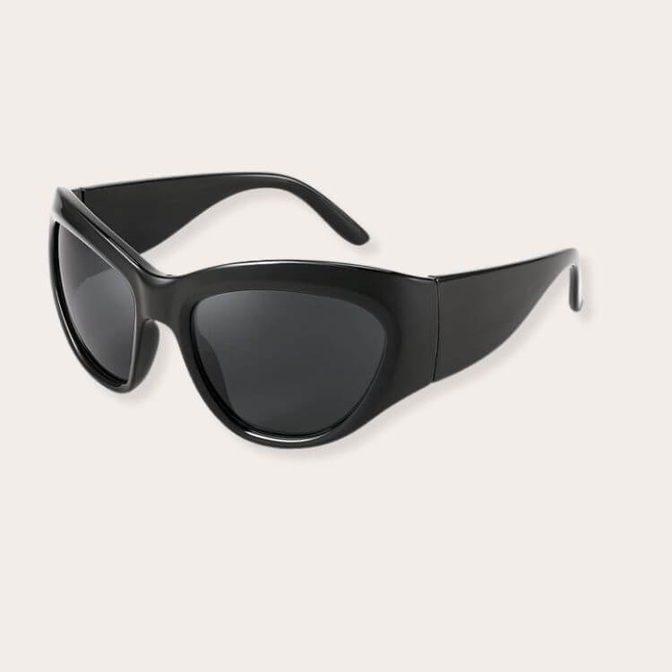Black Y2K style sunglasses