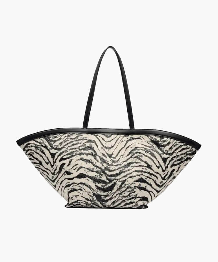Reformation Lucia Zebra Tote bag