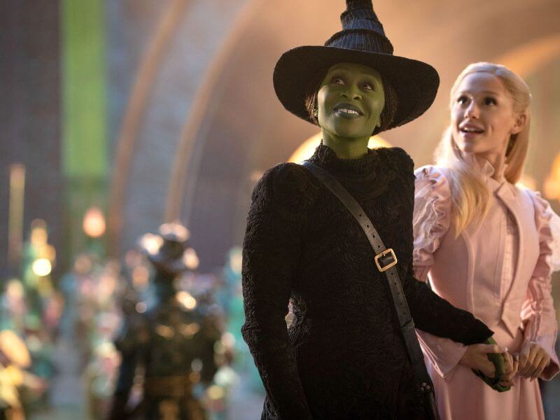 Wicked's Elphaba in a cinematic scene