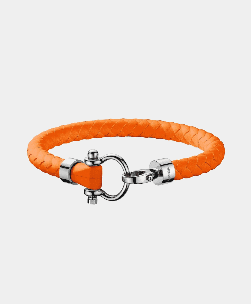 Close-up of Omega Rope Bracelet hardware