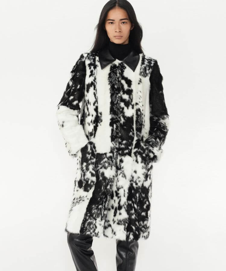 Faux-Fur Animal Print Coat from Zara.